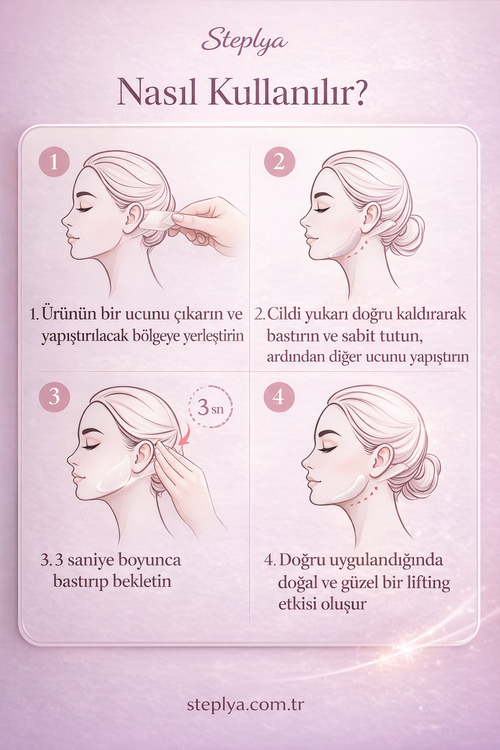 Görünmez Yüz Germe Bandı 20 Adet